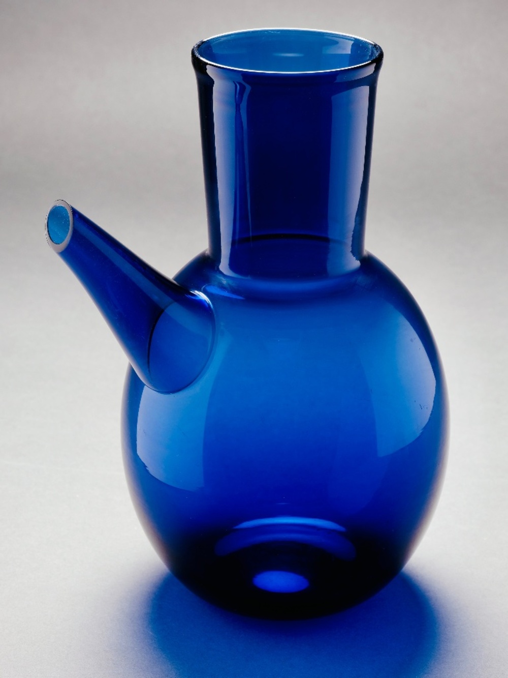 MCM iittala Blue Glass Carafe by Timo Sarpaneva Finnish Design Finland 1950s